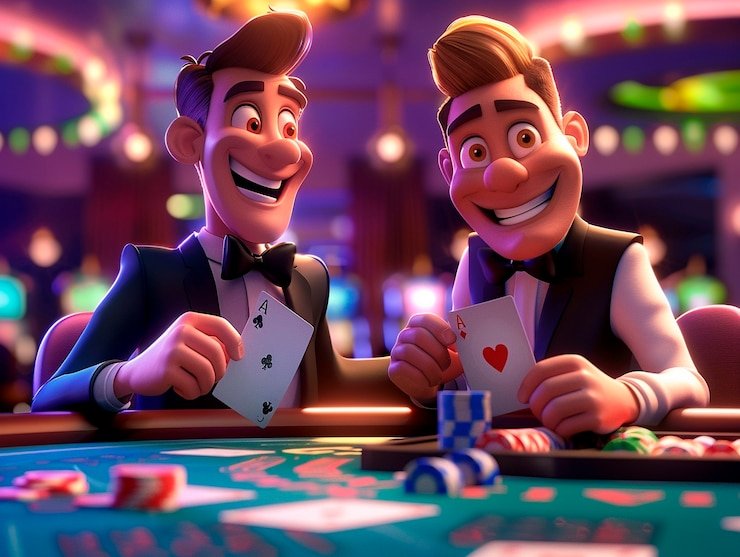 Ilustrasi gulungan slot online dengan berbagai simbol tema petualangan dan budaya